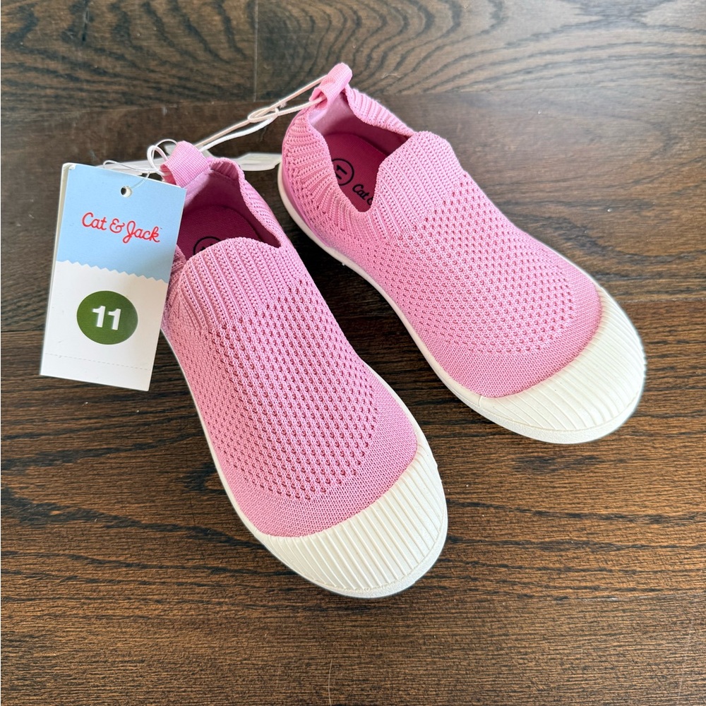 Cat & Jack Corey Pink Knit Kids Sneakers
